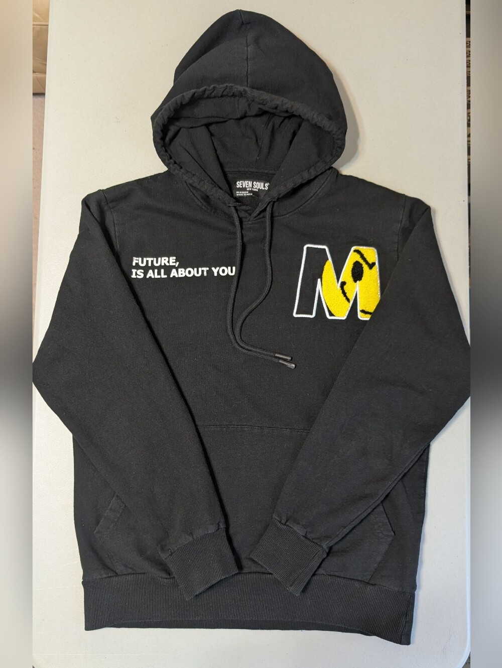 Seven Souls black hoodie, men's small